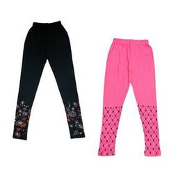 Pack of 2 Elasticated Waistband Basic Leggings-image-7