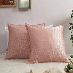 Pack of 2 Geometric Pattern Cushion Covers 18" x 18"-picture-1