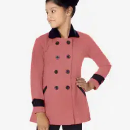 Knee Length Coat with Button Closure-51