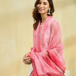 Women Cotton Silk Hand Block Printed Dupatta-image-15