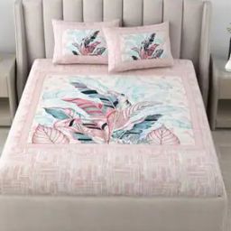 180 TC Printed Bedsheet with Pillow Covers-29