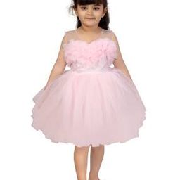 Sleeveless Net Fit & Flare Dress-33