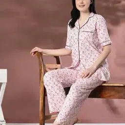 Women Floral Nightwear Set-picture-39
