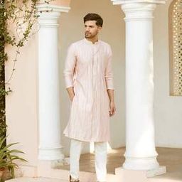 Men Embroidered Regular Fit Kurta-image-73