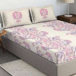 Floral Print Double Sheet & Pillow Covers-picture-5