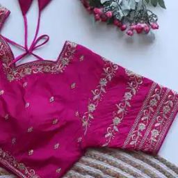 Women Embroidered Back Open Blouse-picture-31