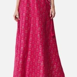 Block Print Flared Skirt-image-9