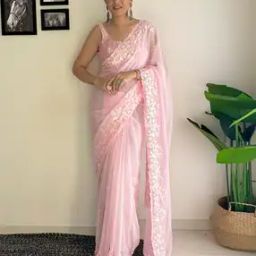 Women Embellished Saree with Blouse Piece-image-68
