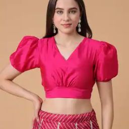 Women V-Neck Slip-On Blouse-picture-10