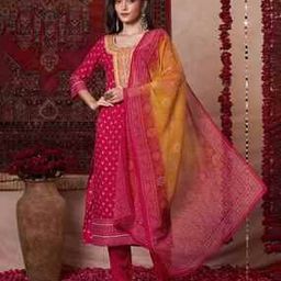 Women Polka-dot Straight Kurta Set-image-11
