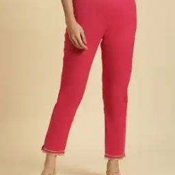Women Patterned Slim Fit Pants-picture-40