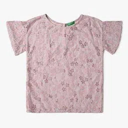 united colors of benetton Girls Regular Fit Lace Top-picture-21