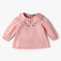 Girls Regular Fit Top with Embroidered Collar-picture-16