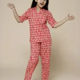 Girls Printed Top & Pants Set-picture-16