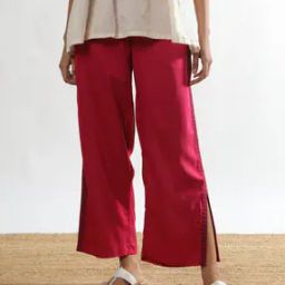 Women Pants with Contrast Taping-image-13