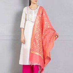 Women Woven Dupatta with Tassels-picture-11