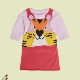 Girls Knitted Dungaree with Top-picture-52