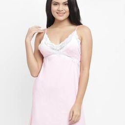 Lace Detail Adjustable Strap Chemise-image-90