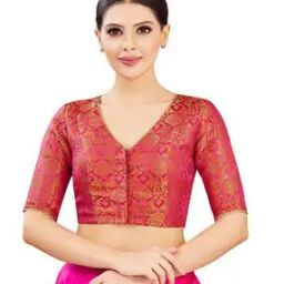 Women Floral Woven Front-Open Blouse-image-99
