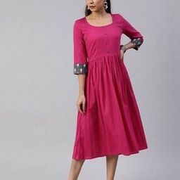 Women Fit & Flare Midi Dress-picture-34
