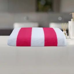 Striped Terry Bath Towel 51" x 24"-50