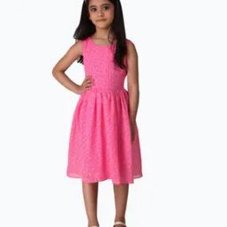 Geometric Print A-line Dress-image-77