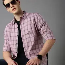 Men Checked Slim Fit Shirt-image-20