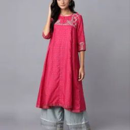 Printed A-line Kurta-image-53