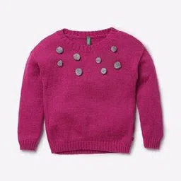 united colors of benetton Embellished Round-Neck Cardigan-picture-1