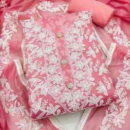 Embroidered 3-Piece Unstitched Dress Material-image-77