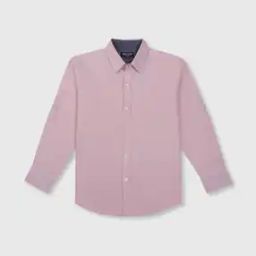 Spread-Collar Cotton Shirt-image-37