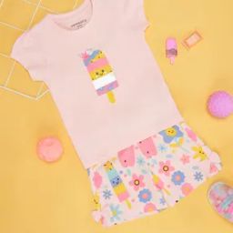 Girls Floral Top And Short Sets-image-75