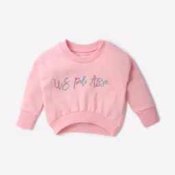 Round-Neck Sweatshirt with Shimmer Applique-image-45