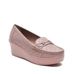 Wedge Heeled Slip-On Loafers-image-81