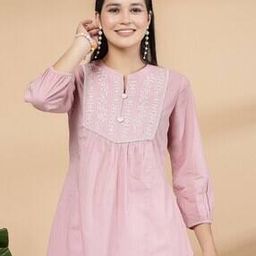 Women Embroidered A-Line Tunic-image-72