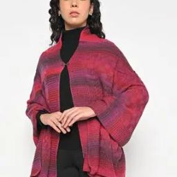 Self-Design Poncho Shrug-25