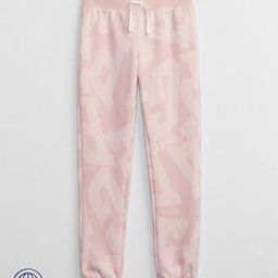 Girls Typographic Print Relaxed Fit Joggers-image-32