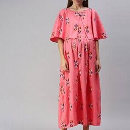 Block Print Fit & Flare Dress-image-58