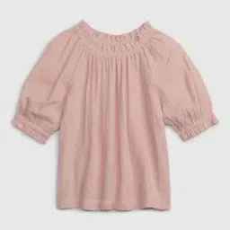 Swiss-Dot Round-Neck Top-image-20