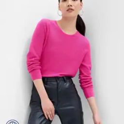 Relaxed Fit Round-Neck Pullover-image-9