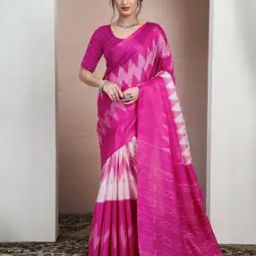 Women Traditional Saree with Blouse Piece-picture-46