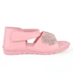 Open-Toe Sandals with Velcro Fastening-image-59