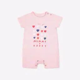 Printed Rompers with Snap-Button Closures-picture-1
