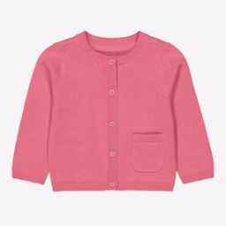 Button-Front Cardigan with Patch Pocket-19