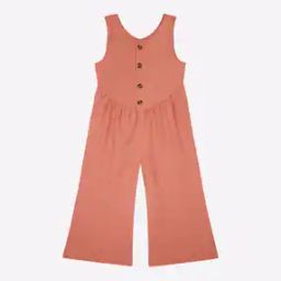Sleeveless Jumpsuit with Button Closure-image-67