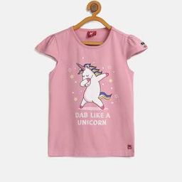 Unicorn Print Round-Neck Top-image-3