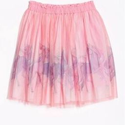Girls Printed Flared Skirt with Elasticated Waist-picture-11