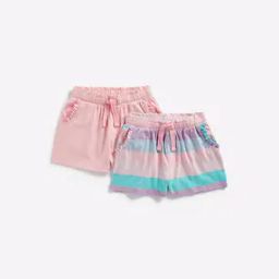 Colourblock Flat-Front Shorts-image-12