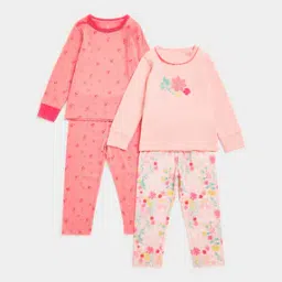 Pack of 2 Printed Lounge Pants & Top Sets-26