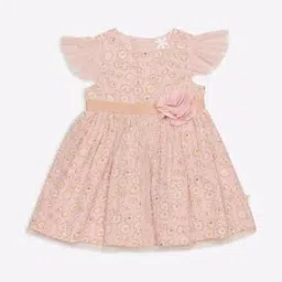 Floral Print Fit & Flare Dress-image-6